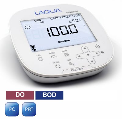 Horiba LAQUA DO2000 DO (dissolved oxygen) measuring device with mains adapter and instructions for use